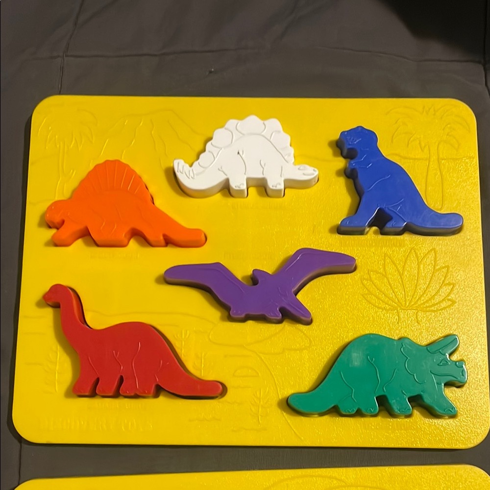 Set Of Vintage Discovery Toys Place & Trace Educational Sensory Activity Puzzles - Picture 2 of 4